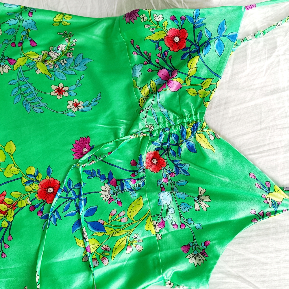 Emma & Michele Green Floral Dress